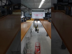 5t 5-40m Span رافعة الحزام المزدوج مع عربة الركض العليا