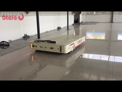 عجلات مزورة 20 طن أوتوماتيكية تشغيل معدات معالجة المواد الثقيلة الكهربائية عربة مسطحة