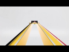 رافعة جسر نقل المواد الصلبة 20 طن رافعة فوقية كهربائية مزدوجة الحزم للمستودع